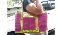 Lady Fashion Straw Handmade Handbags