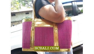 Lady Fashion Straw Handmade Handbags