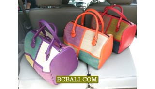 Bali Travel Handbags Straw Material