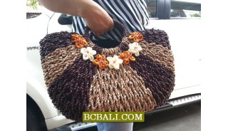 Bali Natural Handbag Design Straw Material