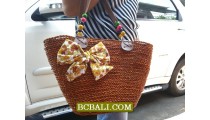 Bali Handmade Straw Handbags Shopping