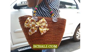Bali Handmade Straw Handbags Shopping