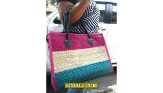 Multi Color Jute Handbags for Beach