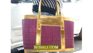 Lady Fashion Straw Handmade Handbags