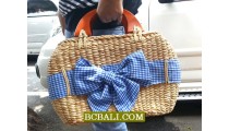 Natural Handbags Water Hyacinth FLowers