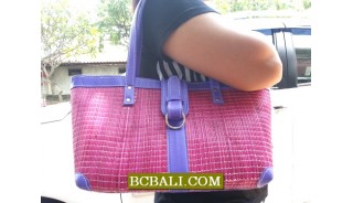 Organic Straw Pandanus Handbags Bali