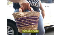 Organic Straw Casual Handbags Purses