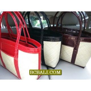Natural Ethnic Pandanus Handbags Design Bali