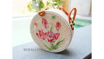 circle handbags deco short handle new style