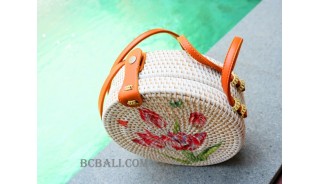 circle handbags deco short handle new style
