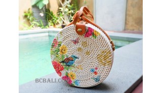 new fashion circle sling bags handmade decoration bali