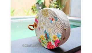 new fashion circle sling bags handmade decoration bali