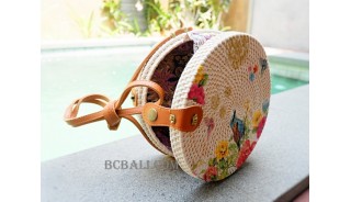 new fashion circle sling bags handmade decoration bali