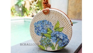 ladies circle sling bags handmade decoration new style