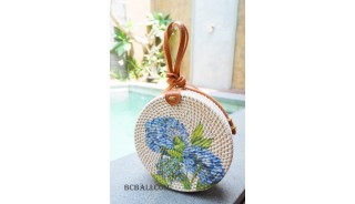 ladies circle sling bags handmade decoration new style