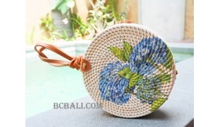 ladies circle sling bags handmade decoration new style