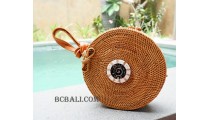 bali rattan sling bags rattan with seashells