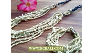 Charm Multi Strands Long Seeds Necklace Bead