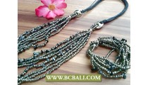 Exotic Necklace Sets Matching Stretch Charm