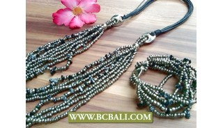 Exotic Necklace Sets Matching Stretch Charm