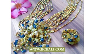 Fashion Necklace Mix Color Pendant Sets