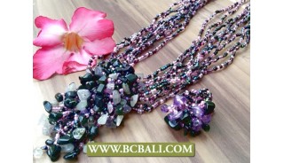 Indonesian Fashion Design Beads Necklace