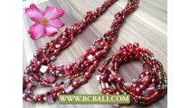 Nano Beads Bracelets Stretch Set Necklaces