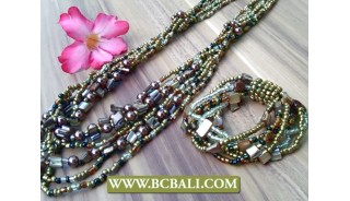 Ladies Designs Stretching Bracelet Match Necklace