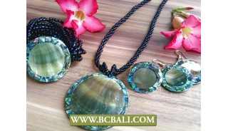Abalone Shells Pendant Bead Necklaces