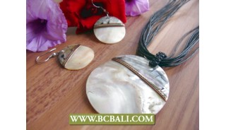 Exotic Seashells Pendant Motif Bali Design