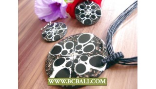 Resin Seashells Pendants Rope Necklaces