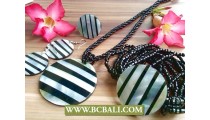 Zebra Shells Necklaces Sets Complete
