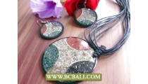 Shells Crack Genuine Leather Rope Necklace