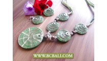 Necklaces Sets Earrings Rezin Shells Design