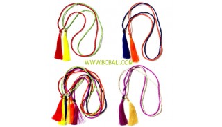 bali beads necklaces tassel roupe long strand