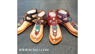 Bcbali Colection Sandals Leather Slippers