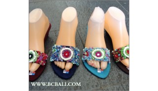 Bali Wedges Full Beads Sandals