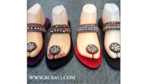 Bali Flip Flop Sandals Beaded Slippers