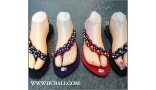 Bali Strappy Sandals Bead Slipper
