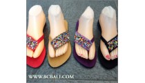 Slippers Sandal Beading Handmade