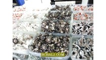 Olon organic seashells died finger rings wholesale 