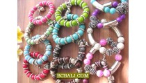 Beads Stone Bracelets Stretch Charms Package 