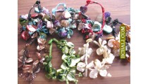 Charm Beads Shells Bracelets Flowers Package